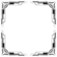 Futuristic Frame Techinspired Corner Elements on White vector