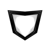 Modern Geometric Shield , Minimalist With Lines vector