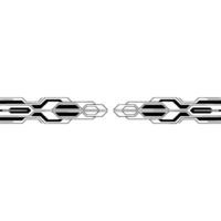 Abstract Tech Symmetrical Lines Circuitry on White vector