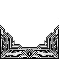 Abstract Geometric Border in Art Deco Style Illustration vector