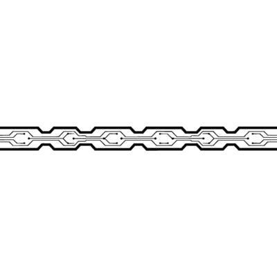 Circuit Board Line on White Background Tech, Minimalist, Modern