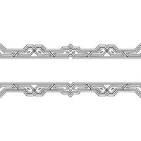 Geometric Line Art Border With White Space, Elegant Abstract vector