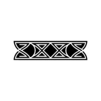 Geometric Black And White Border, Abstract, Decorative vector