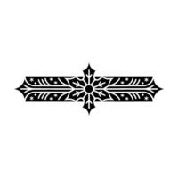 Elegant Black Snowflake Border On White Background vector