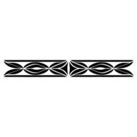 Abstract Geometric Border In Black And Gray On White vector