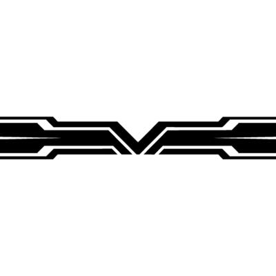 Abstract Geometric Line In Black And White Modern Technology
