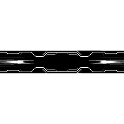 Futuristic Black And White Tech Banner