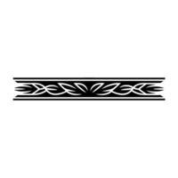 Elegant Black Border With Leaf Elements On White Background vector