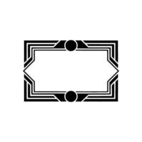 Art Deco Frame, Minimalist, Elegant Label Or Badge vector