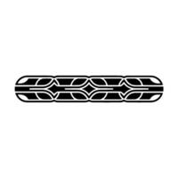 Minimalist Geometric Black Pattern On White Backdrop vector
