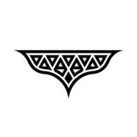 Geometric Symmetry Black And White For Branding Decor vector
