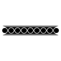 Minimalist Geometric Ornament, Black On Light Background vector