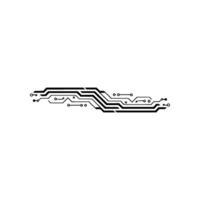 Circuit Board Abstract On A White Background vector