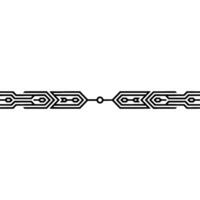 Minimalist Geometric Abstract Line In Black And White vector