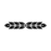 Elegant Laurel Wreath, Black And White, Minimalist Decorative Element vector