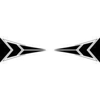 Abstract Minimalist Arrow In Grayscale On White Background vector