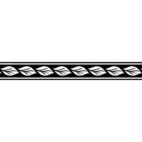 Elegant Leaf Border Pattern On White Background vector