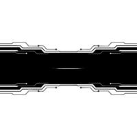 Minimalist Tech Background Circuit Board In Black And White vector