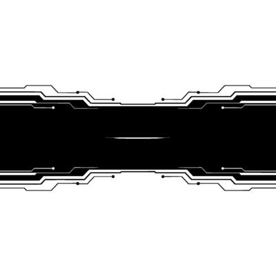 Minimalist Tech Background Circuit Board In Black And White