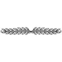 Elegant Black Leaf Border Decorative Element vector