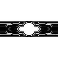 Modern Circuit Board Black White Abstract Background vector