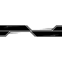Minimalist Tech Black Abstract On White Background vector