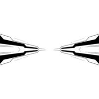 Abstract Geometric Technology Black And White Minimalism vector