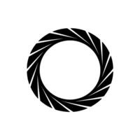 Geometric Abstract Circular Segment On White, Minimalist Style vector