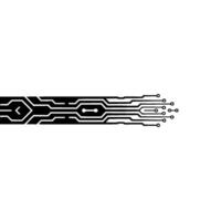 Minimalist Circuit Board, Tech Background, Black White vector