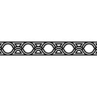 Modern Geometric Border Black Pattern On White Background vector