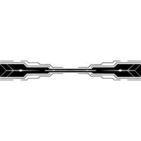 Futuristic Tech Line Abstract Black White vector