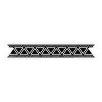 Geometric Black Border Triangular Pattern on a Gradient Background vector