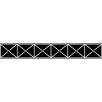 Geometric Black and White Border For Elegant Backgrounds. vector