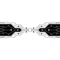 Abstract Circuit Board with Minimalist Tech Aesthetic. vector