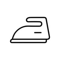 A simplistic iron for pressing clothes. Icon symbol illustration vector