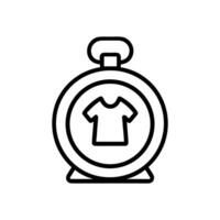 Tshirt inside a container icon. Icon symbol illustration vector