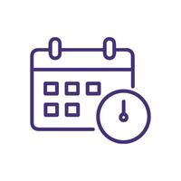 Scheduling appointment icon Time management planning. Icon symbol illustration vector