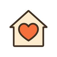 Cozy Home Heartwarming Graphic Illustration. Icon symbol illustration vector