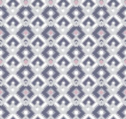 Seamless pattern with geometric diagonal tartan ornament. Ikat texture in traditional ethnic style. Minimalist trendy abstract pattern design for texture, fabric, clothing, decoration.