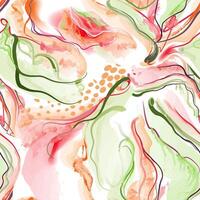 Abstract wavy lines. Beautiful seamless watercolor texture. Endless pattern in bright spring style. Flowing waves abstraction. Modern background for web site business graphics. vector