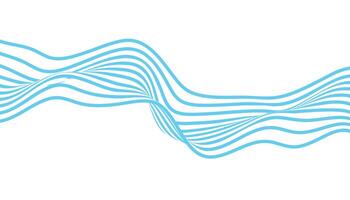 A blue wave pattern on a white background vector