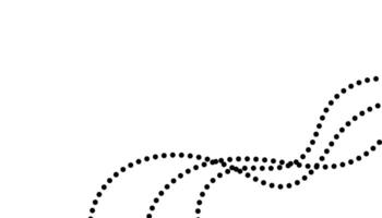 A line drawing of a line with dots vector