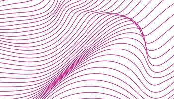 A pink wave pattern on a white background vector