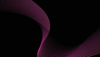 A pink and black background with a wave pattern vector