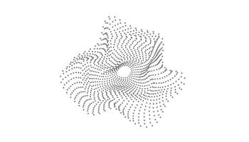 A black and white drawing of a wave vector