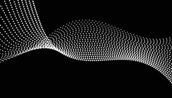 Abstract background with dots on black background vector