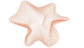 A star shaped object with dots on it vector