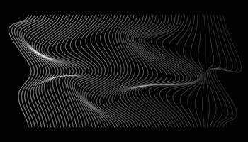 Abstract lines on black background vector