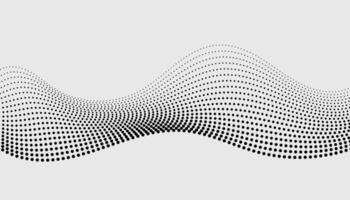 Black and white wave pattern on a white background vector