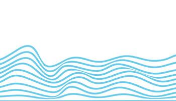 Blue waves on a white background vector